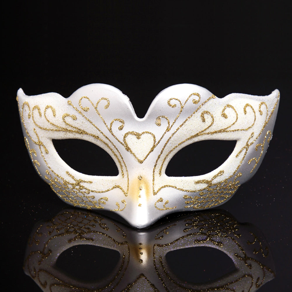 Héloïse  Heart Motif Venetian Masquerade Mask
