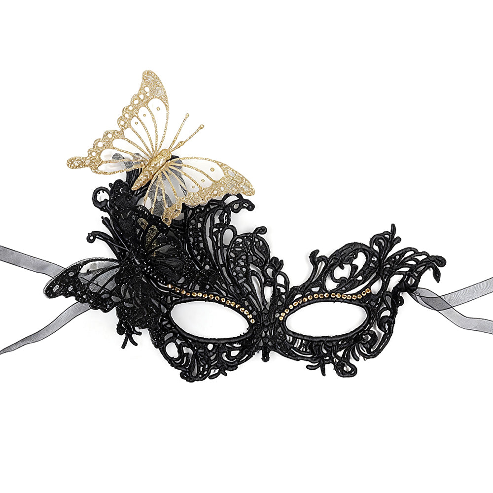 Marie Lace  Butterfly Lace Venetian Masquerade   Mask – Romantic Couture Style