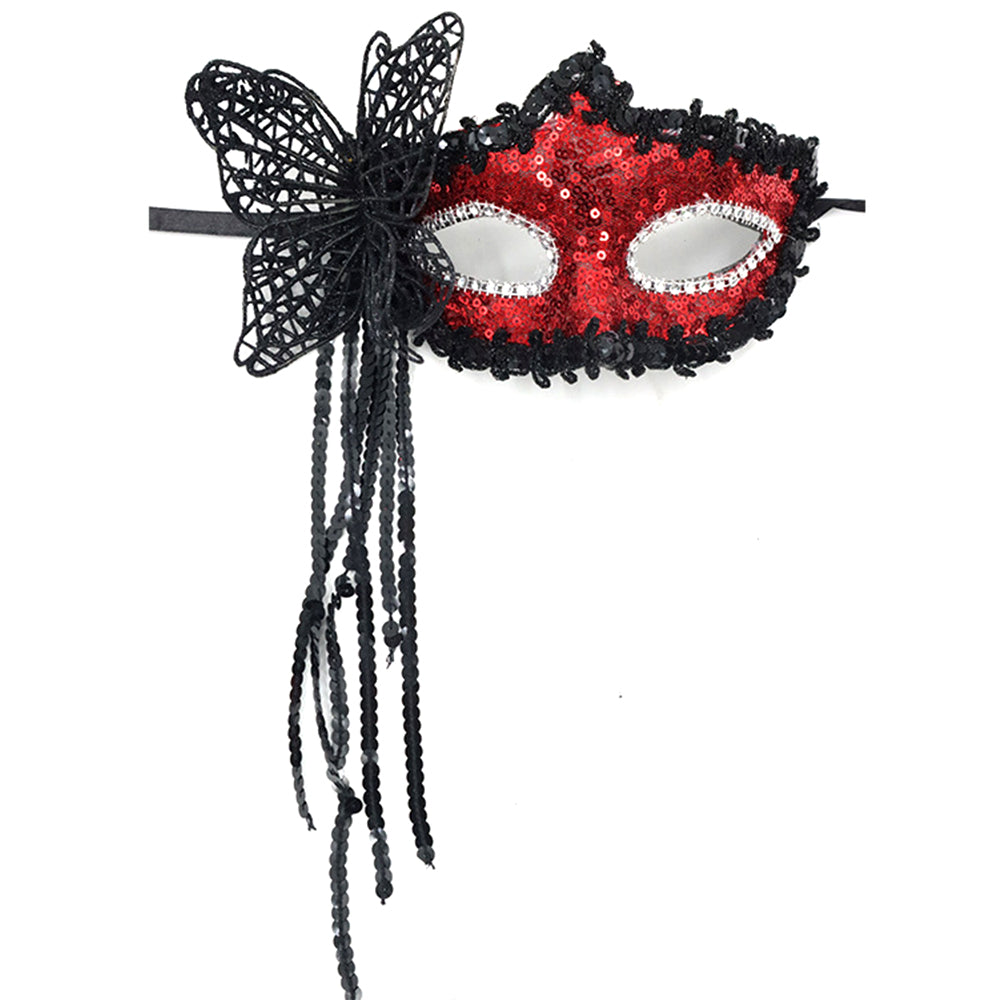 Regina Butterfly Sequin Venetian Masquerade  Mask – Dramatic Elegance Style