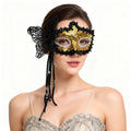 Regina Butterfly Sequin Venetian Masquerade  Mask – Dramatic Elegance Style
