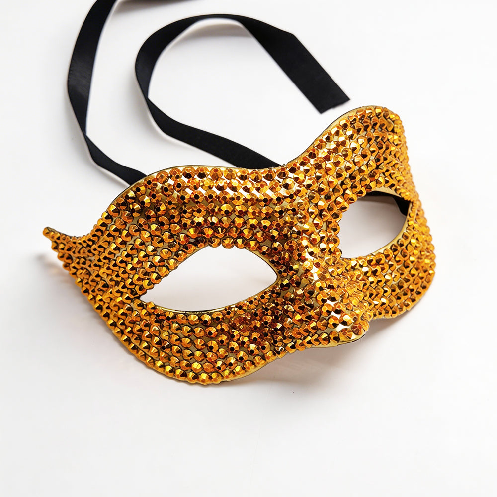 Bianca Crystal Rhinestone Venetian Masquerade Mask