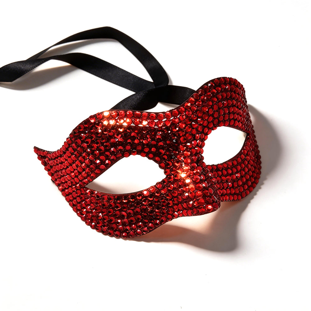Bianca Crystal Rhinestone Venetian Masquerade Mask