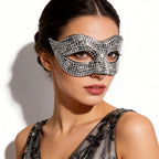 Bianca Crystal Rhinestone Venetian Masquerade Mask