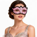 KELLY PINK Pink Venetian Masquerade Mask