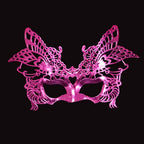 Héloïse Pink Butterfly Filigree Masquerade Mask