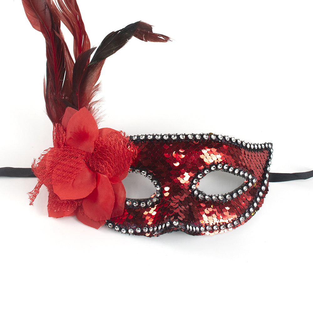 Giulia Velvet Rose After-Dark Masquerade Mask