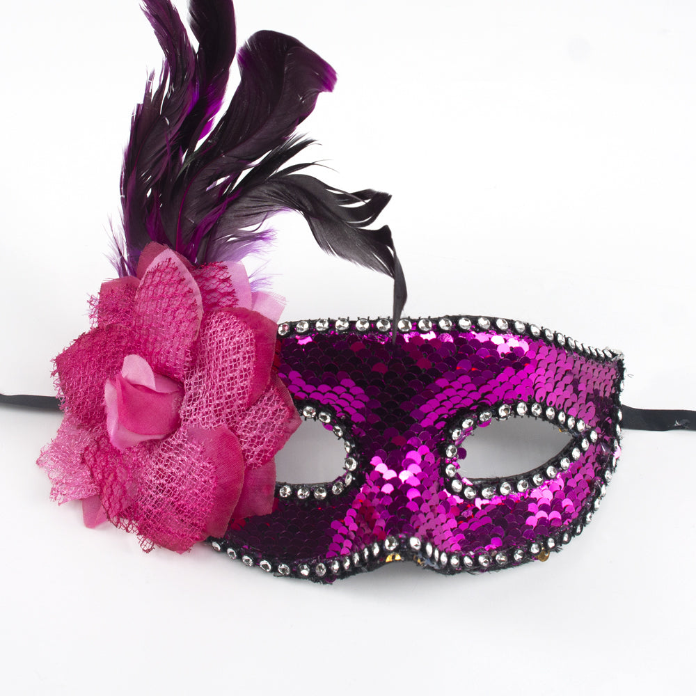 Giulia Velvet Rose After-Dark Masquerade Mask