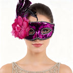 Giulia Velvet Rose After-Dark Masquerade Mask