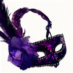 Giulia Velvet Rose After-Dark Masquerade Mask