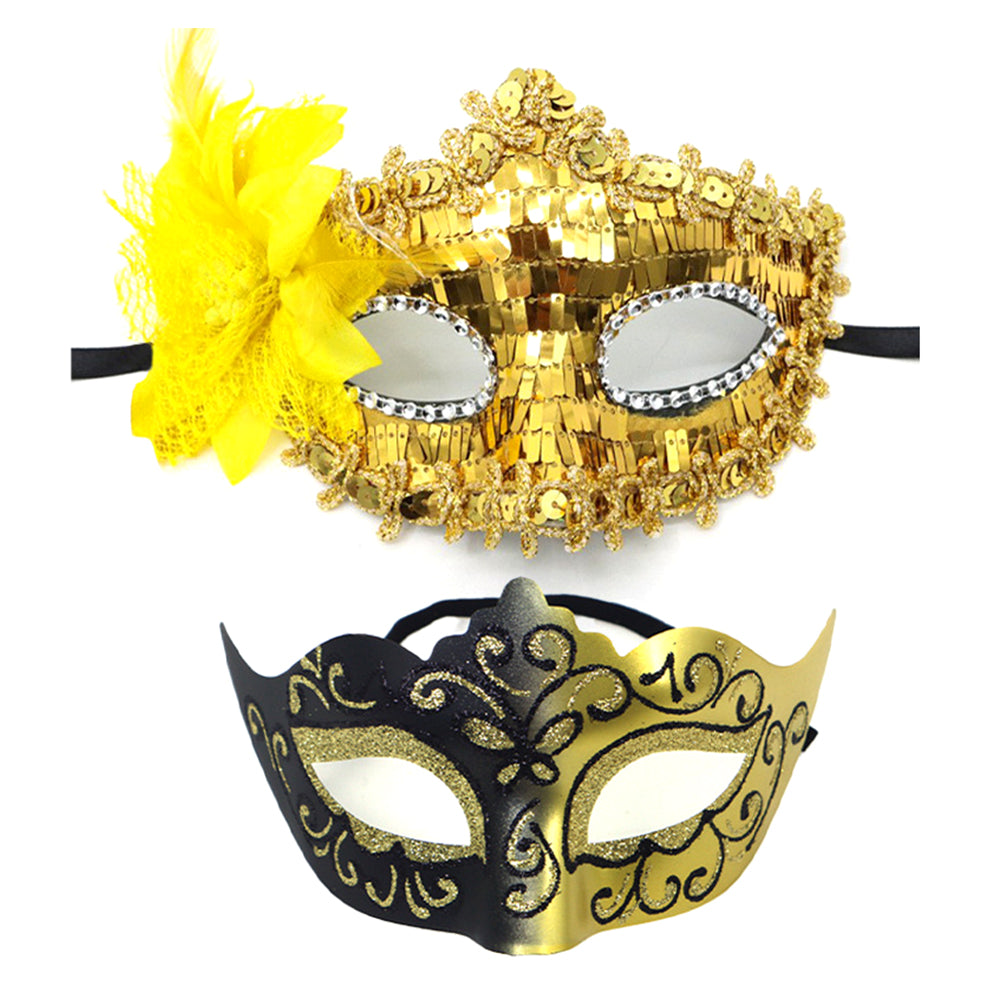 Leonardo Masquerade Couple Mask Set for Valentine’s Ball