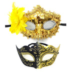 Leonardo Masquerade Couple Mask Set for Valentine’s Ball