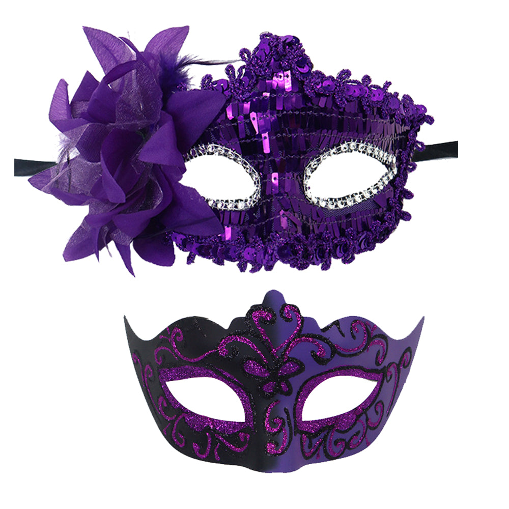 Leonardo Masquerade Couple Mask Set for Valentine’s Ball