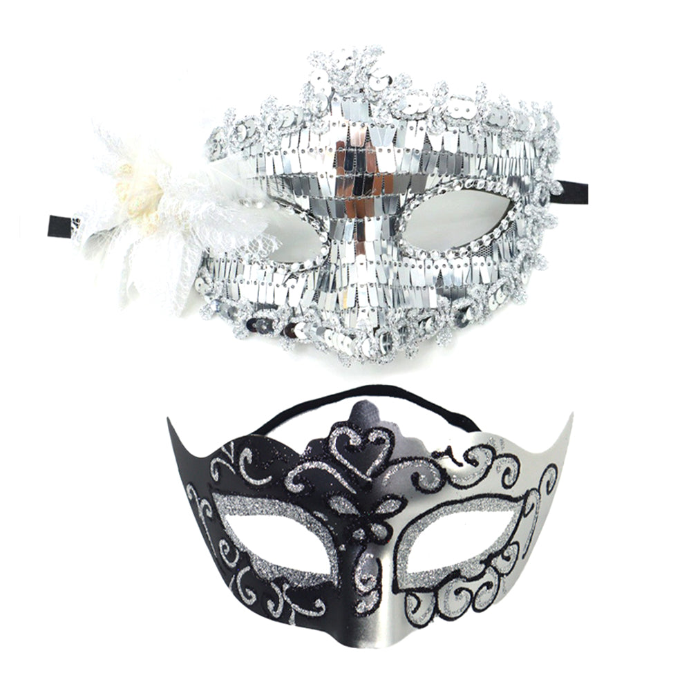 Leonardo Masquerade Couple Mask Set for Valentine’s Ball