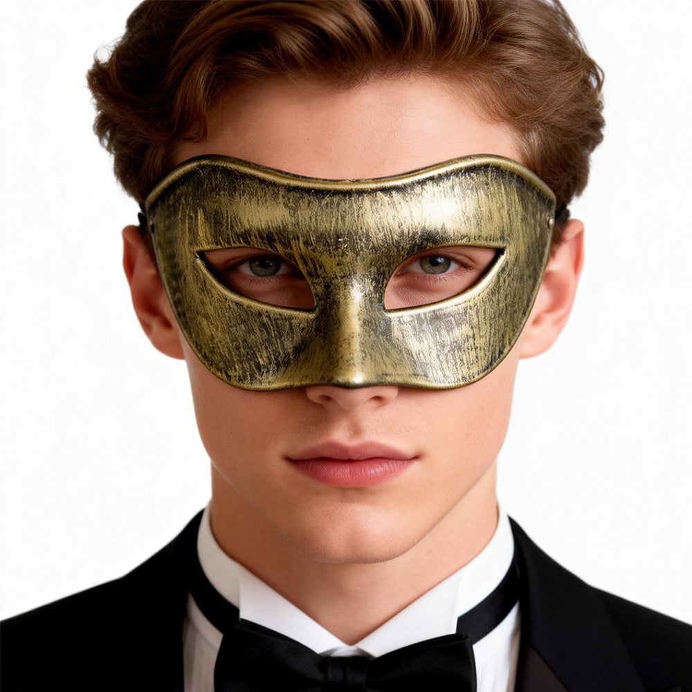 Leonardo Minimalist High-Bridge venetian Masquerade Mask