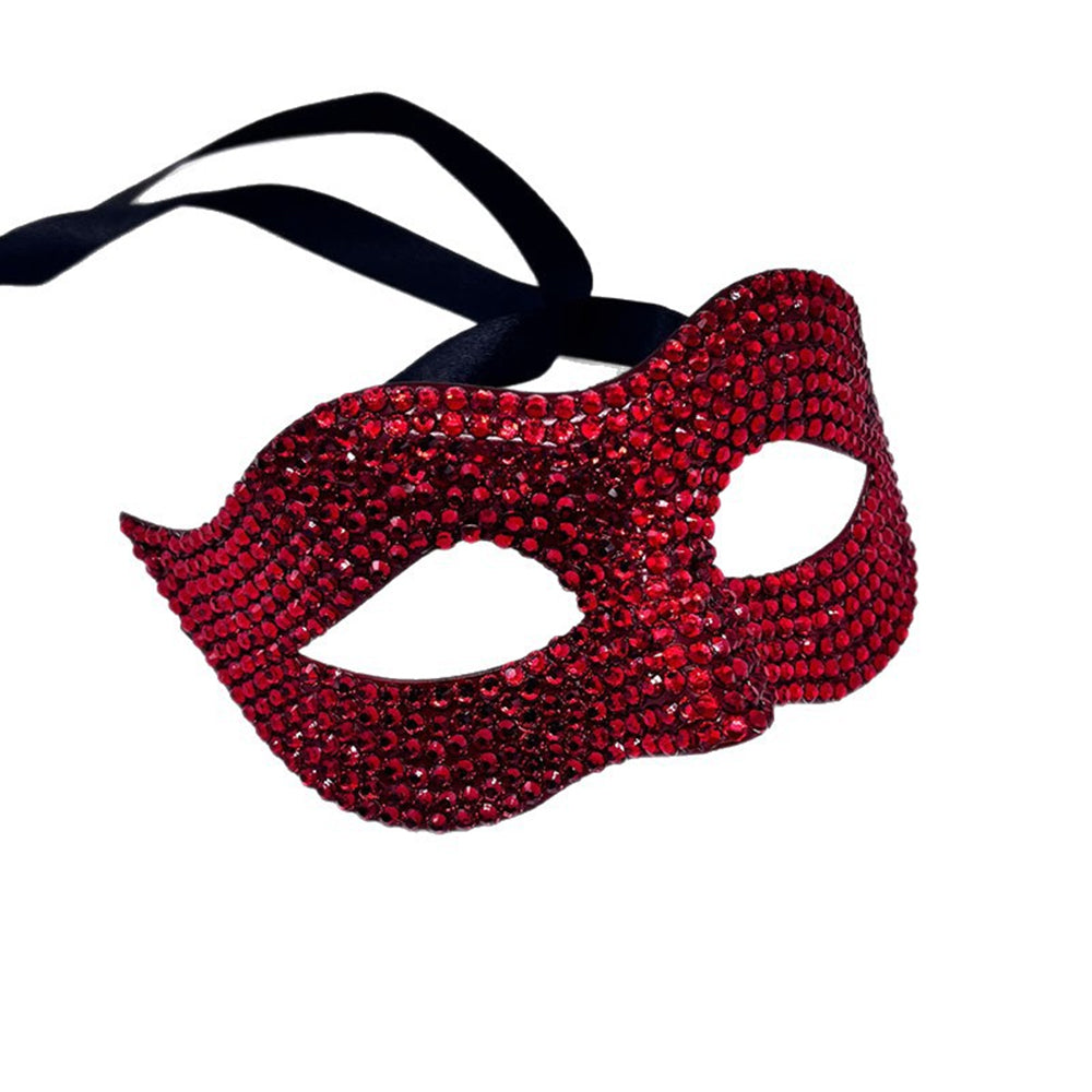 Bianca Crystal Rhinestone Venetian Masquerade Mask