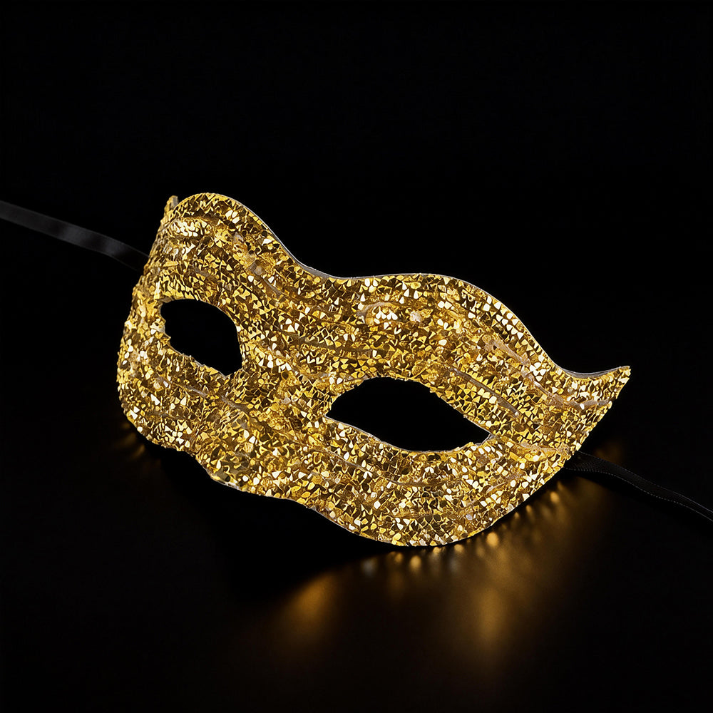 Regina Luxury Gold Glitter Eye Mask