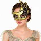 Leonardo Gold Flame Venetian Masquerade Mask