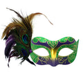 Giulia  Feather Sequin Venetian Masquerade Mask