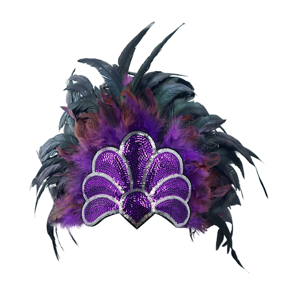 Giulia Tribal Warrior Feather Headpiece