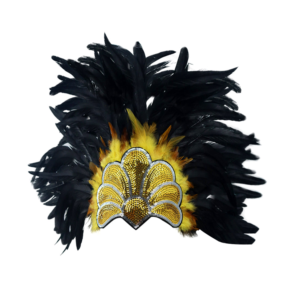 Giulia Tribal Warrior Feather Headpiece
