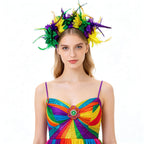 Giulia Boho Bloom Feather Hair Wreath
