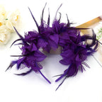 Giulia Boho Bloom Feather Hair Wreath