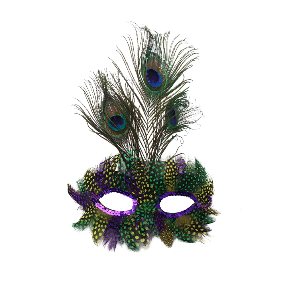 Giulia Emerald Peacock Eye Mask