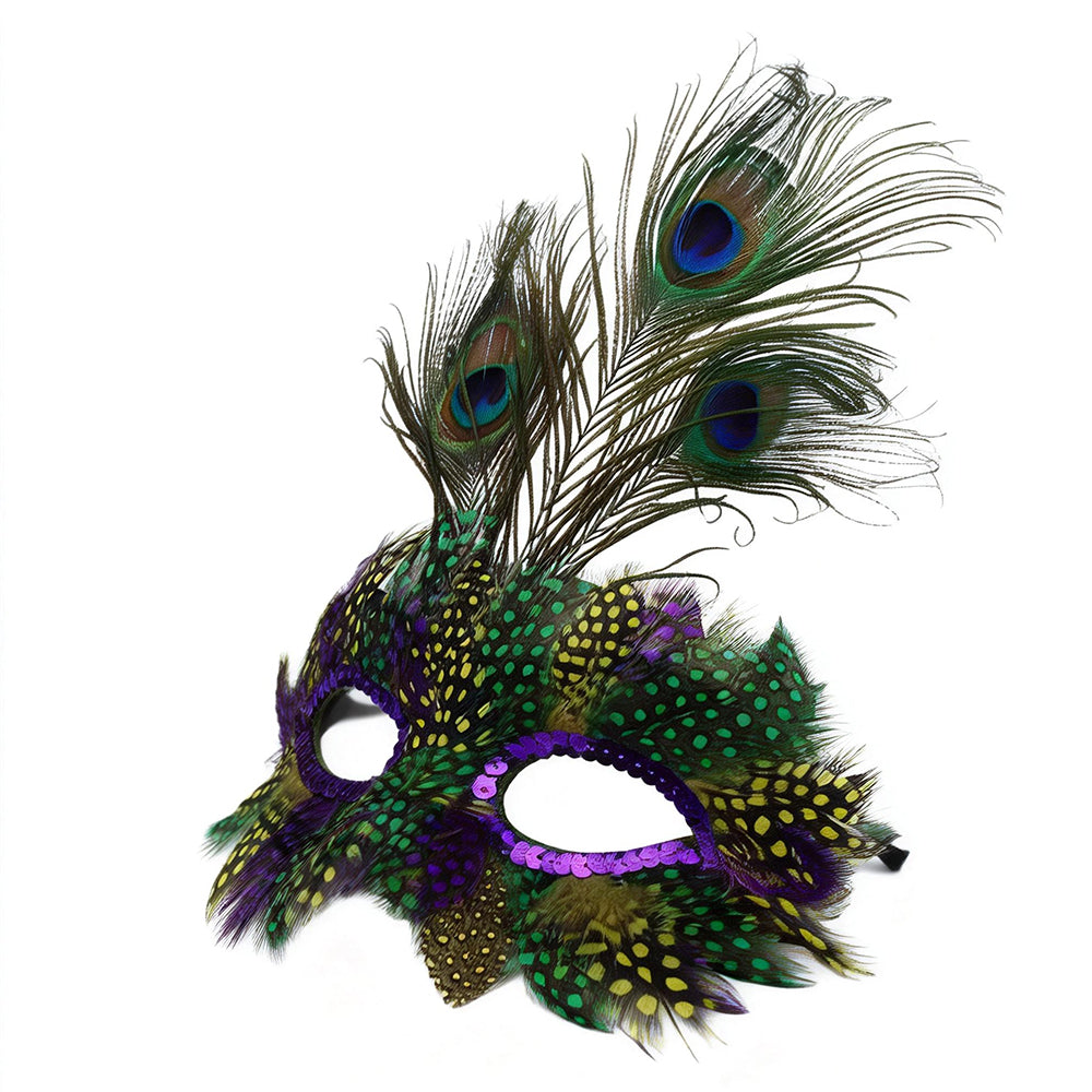 Giulia Emerald Peacock Eye Mask