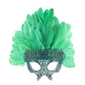 Giulia Feather Headdress Carnival Masquerade Mask