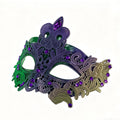 Marie Lace Emerald & Amethyst Filigree Mask