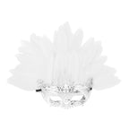 Giulia Fever Flame Carnival Feather Mask