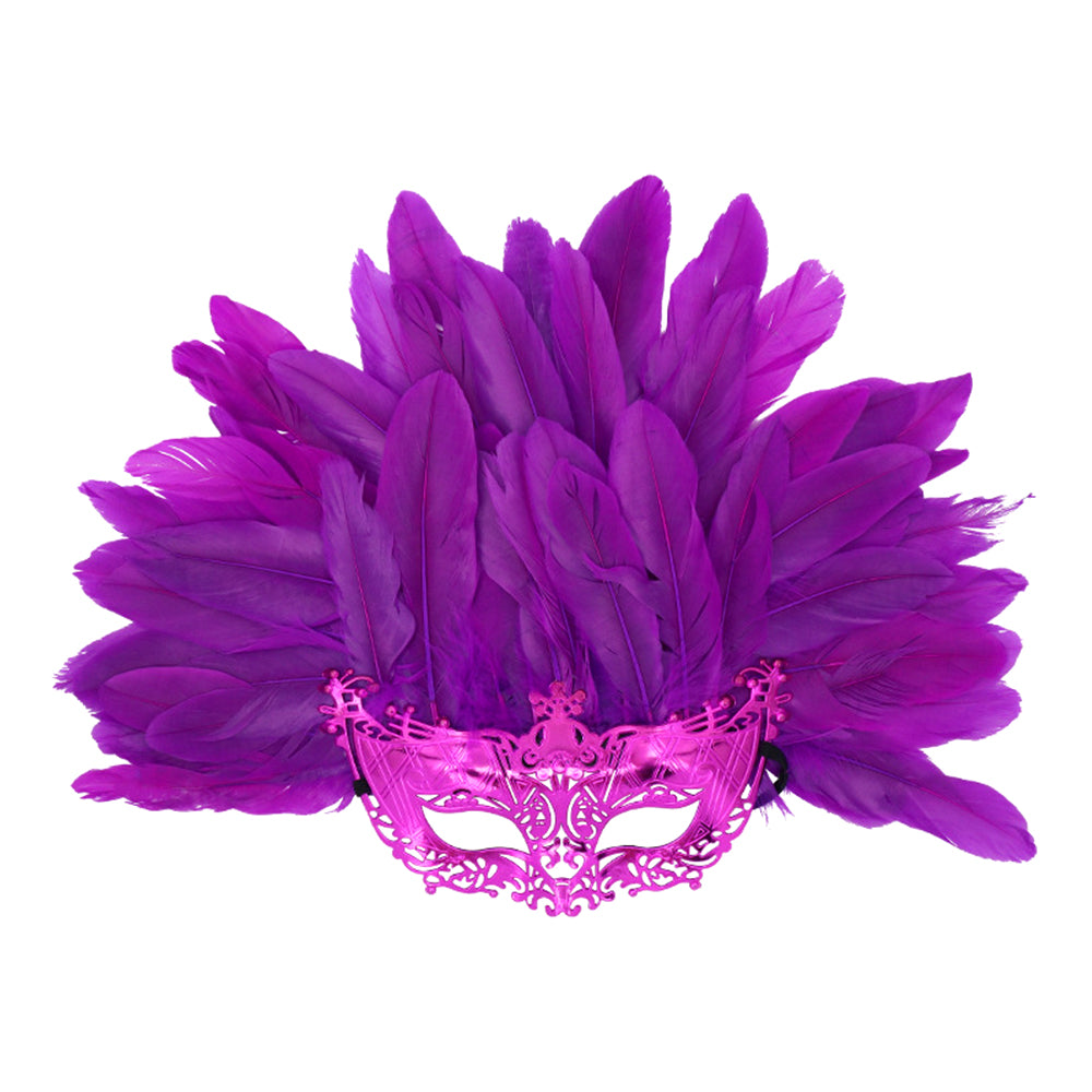 Giulia Fever Flame Carnival Feather Mask
