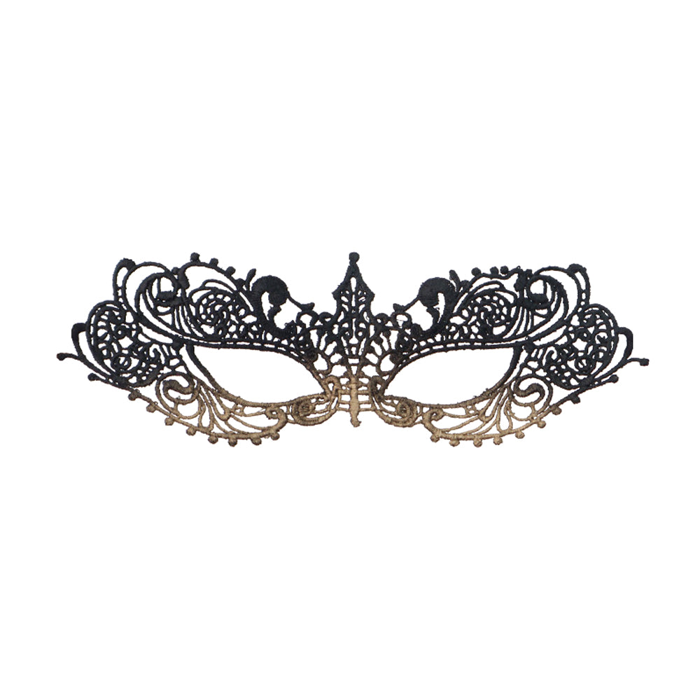 Marie Lace Crimson Noir Baroque Masquerade Mask