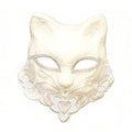 Marie Lace Ivory Feline Masquerade Mask