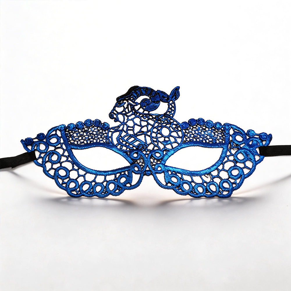 Pan Capricorn Lace Masquerade Mask