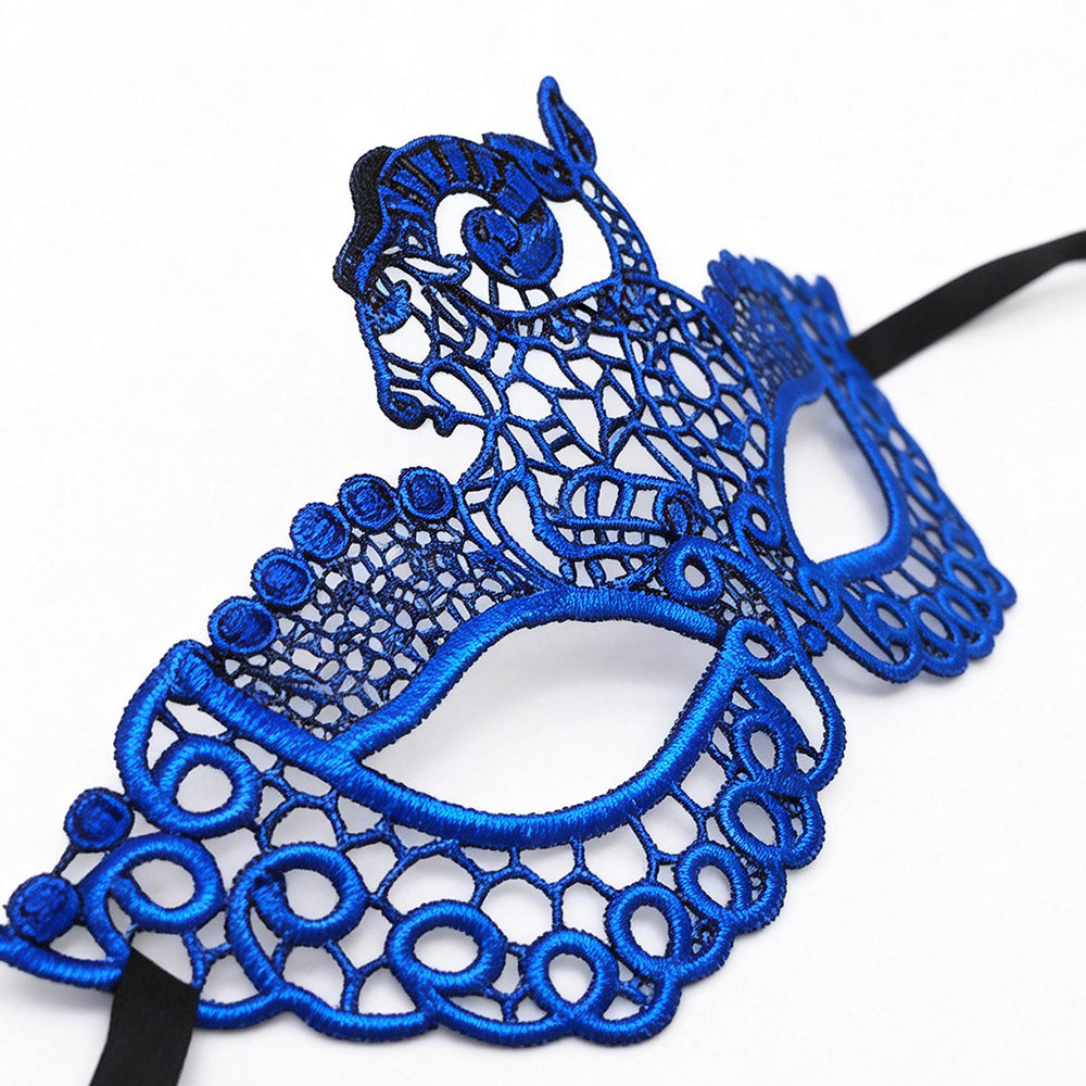 Pan Capricorn Lace Masquerade Mask