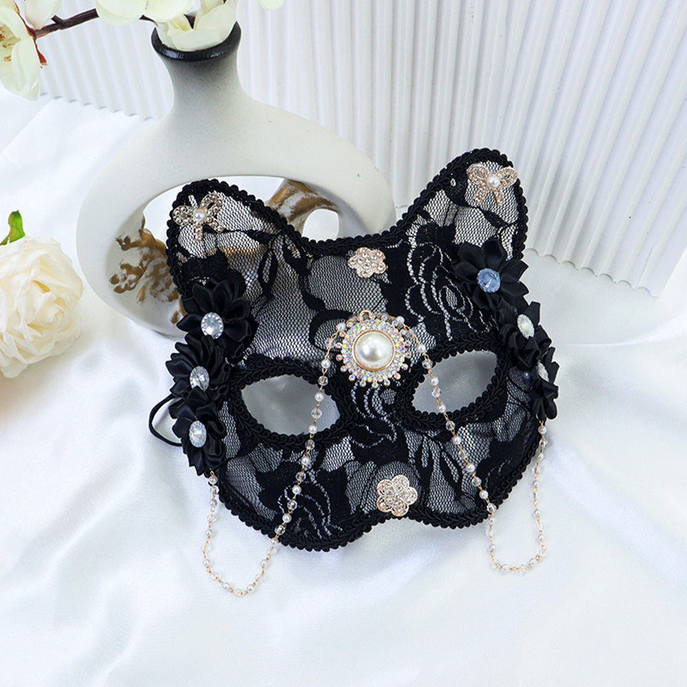 Marie Lace Cat Masquerade Mask
