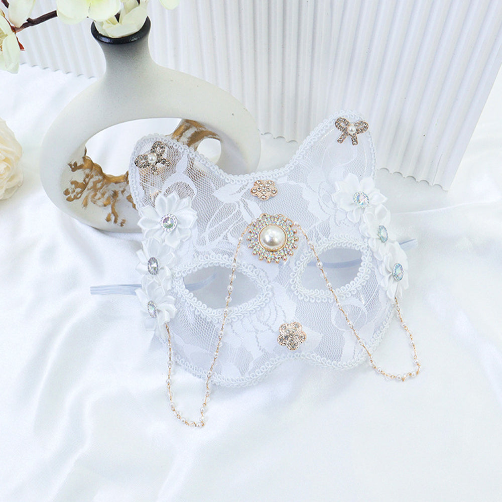 Marie Lace Cat Masquerade Mask