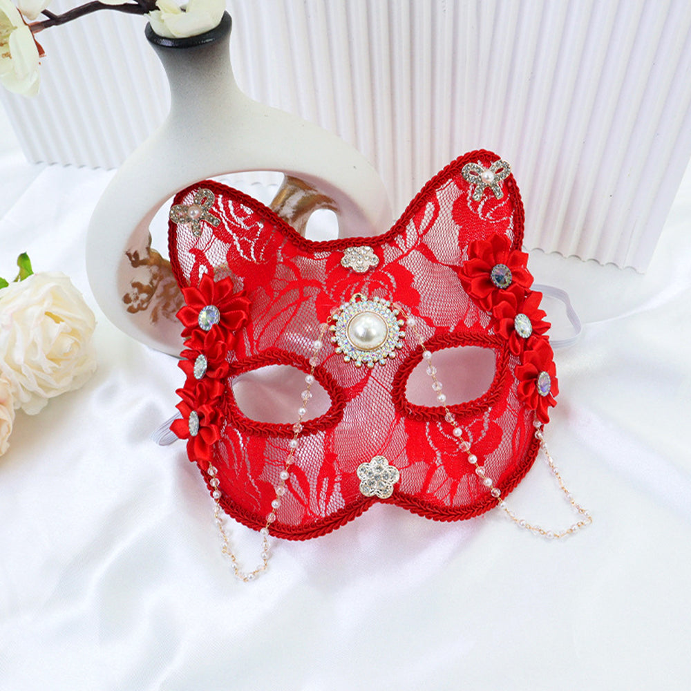 Marie Lace Cat Masquerade Mask