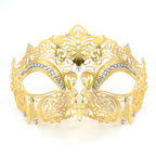 Regina Noir Classic Filigree Venetian Masquerade Mask