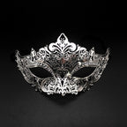 Regina Noir Classic Filigree Venetian Masquerade Mask